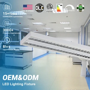 Wholesale Price Adjustable Indoor Dimming Grille Lamp 30watt 38watt 58watt Led Troffer Light