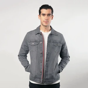 Premium Quality Men's Winter Denim Jacket with Custom Colors & Front Logo All Sizes Available OEM Service
