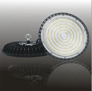 Made China IP65 Dust-proof Waterproof Warehouse Lighting 100W 150W 200W 300W UFO High Bay Lamp Heat Dissipation SMD2835 Dimmable
