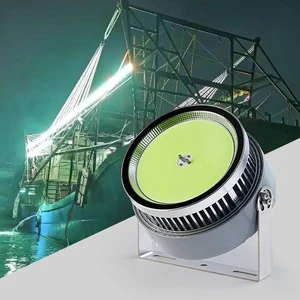 LED Fishing Boat Fish Attracting Light IP67 Waterproof 220V Blue Light Aluminum Sea Fishing Squid Fishing Light