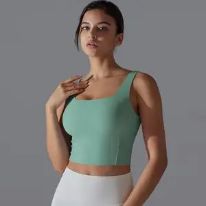 Professional Lightweight Breathable Waistcoat Secure Double Straps Thin Mold Cup Leisure Chest Cushion for Jogging Undergarments