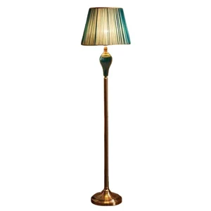 Chinese Style Hand-painted Ceramic Floor Lamp Decorative Table Lamp Set Hot Sale Living Room Bedroom Lamp