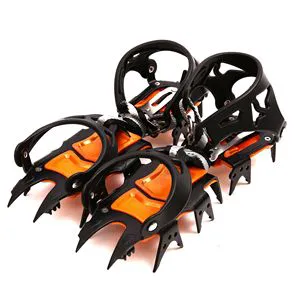 Factory Direct TPU Material 18-Tooth Large Claw Ice Climbing Shoe Cover Special Non-Slip 18-Tooth Tiger Tooth Ice Camping Hiking