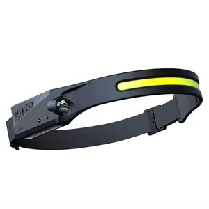 320 Lm Camping Helmet Flashlight Headlight Silicone COB Sensor Head Lamp Light Type-c Rechargeable Led Headlamps