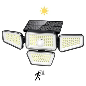 Manufacturer 270 Led Wall Flood Solar Security Light Lamp Waterproof Solar Light Outdoor Motion Sensor for Garden Yard Garage