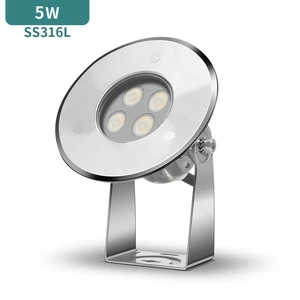 5W DC24Volt Structure Waterproof IP68 Multi-Color Underwater Led Swimming Pool Lighting