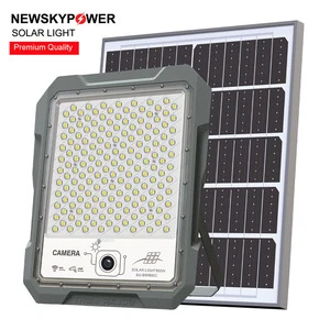 Security Solar Light With Hidden Camera WIFI Computer Mobile APP Control MJBW800C Solar Flood Light With Radar Sensor