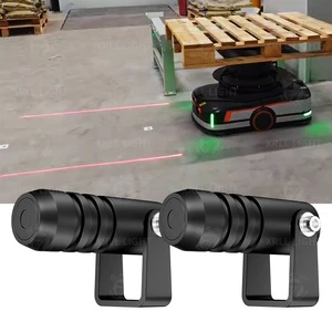 New Laser Guide Light For AGV AMR Navigation IP68 Red Green Blue Industrial Safety Line Projector Aluminium Housing