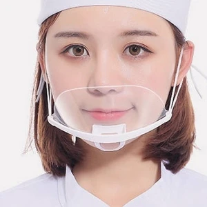 Two Side Anti Fog Disposable Cooker Restaurant Mouth Shields Medical Food Grade PETG Medical Face Visor PET FACE SHIELD