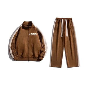 High Quality Plus Size Fashion Casual Spring Autumn Fashion Clothing Set Comfortable Loose Mens 2 Piece Sweat Suit Sets Baggy