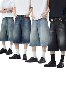 Wholesalers High-quality Brand Short Demin Pants Streetwear Track Jeans Cargo Shorts En Denim Pour Hommes for Men