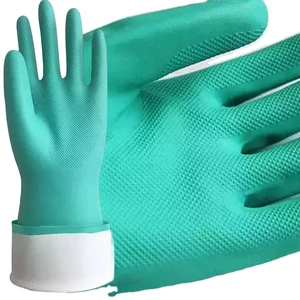 OEM Hand Protection Anti-Slip PVC Waterproof Chemical Resistant Industrial Safety Work Gloves
