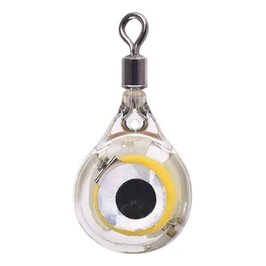 Water Activate LED Lighted Fishing Lures Small Underwater Fish Finder Lamp Deep Drop LED Fishing Light for Hablibut Swordfish