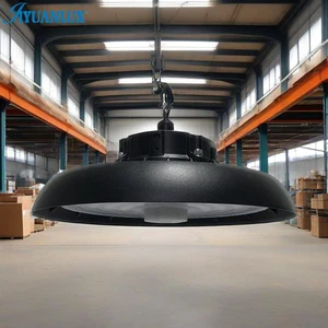 For Commercial High Bay Light IP65 Waterproof Aluminum 100W/150W/200W 150LM/W 3-Year Warranty Warehouse UFO Fixture