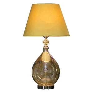 Modern Decorative Glass and Metal Table Lamps for Living Room Bedroom Hotel Lighting Glass Lamp With Shade