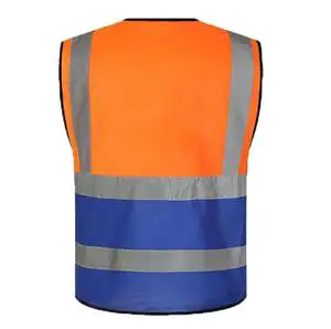 Sleeveless Unique Design Safety Vest Wholesale Solid Color Safety Vest Light Weight Safety Vest OEM Customized PVC Logo Fabric