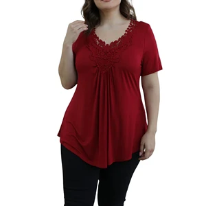 Women's Plus Size Breathable Quick Dry Eco-Friendly Oversized T-Shirt Comfortable Stylish Casual Spandex/Polyester Half Sleeve
