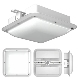 VAKESUN Cold Storage Use IP67 Waterproof 60W LED Light Explosion-proof Fire-proof Tri-proof Ceiling Light 6000K Daylight 9000