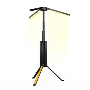 Outdoor Emergency 15600mAh Rechargeable Three-Leaf Camping Lamp Multi-Color Telescopic Stand For Hiking And Camping