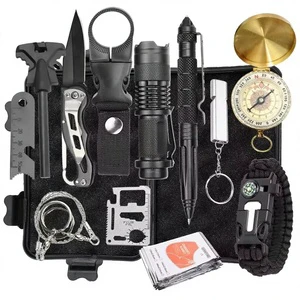 Wholesale 12in1 Waterproof Portable Survival Kit Outdoor Emergency Tools Camping EDC Gear 5L Capacity Survival Equipment For