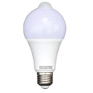 Smart PIR Motion Sensor LED Light Bulb E27 12W Infrared Induction Security Lamp for Front Door Stairs Corridor Yard