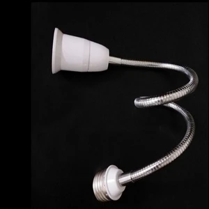 Universal Socket Plug-in Lamp Holder E14 Night Light Bulb & E27 Lamp Head with Button Switch Conversion for Tube Pipe Lamp Bases
