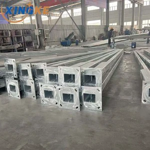 Aviation Warning Top Lighting Steel 12m 15m Coastal Bridge Obstacle Marker Mast Galvanized Steel Light Pole