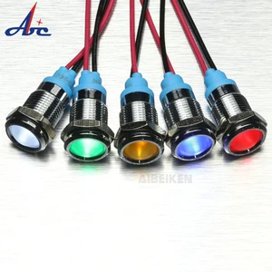 120V EquIPment Led Security Alarm Lamp 22mm Ring Led Indicator Light Waterproof