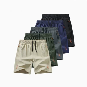 Solid Color Polyester Swimwear Shorts Swim Trunk Beach Pants