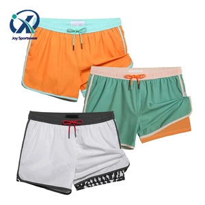 Mens Custom Swimwear Manufacturer High Quality Waterproof Surf Fishing Board Shorts With Liner Quick Dry Swim Trunks