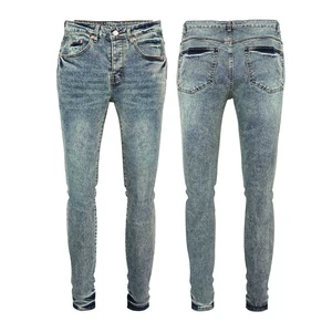 High Quality Business Trousers for Men Korean Casual Baggy Pants Vintage Dark Denim Jeans Men