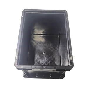 EU10 Anti-static Industry Cleanroom Black Safe Box/Antistatic Plastic Component Box/ESD Antistatic Turnover Box