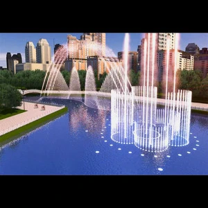 Municipal Project Outdoor Lighting Floating Fountain