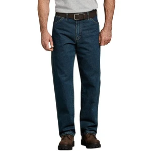 New Professional Men's Straight Distressed Jeans Customizable High Quality Plus Size Casual Fit