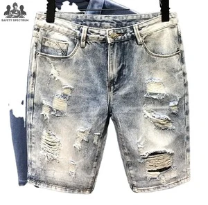 OEM Men's 100% Cotton Mid Button Solid Denim Shorts High Street Style Comfortable Urban Fashion Gym Casual Wear Breathable Quick