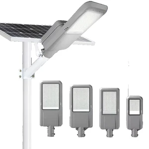 LumaNaga Modern Design Solar Street Light Integrated LED Outdoor Lamp 100W Auto on Off Security Light for Walkway Park Driveway