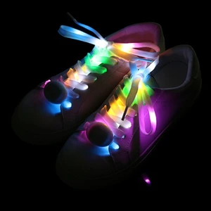 Factory Price LED Shoelaces LED Flash Light up Glow Shoe Laces Party Skating Luminous Charming Shoestrings
