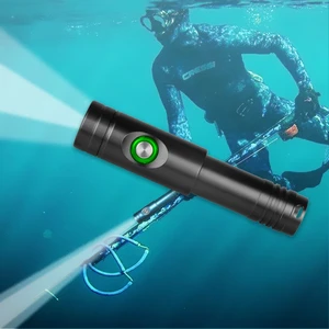 1100 Lumen IP68 Aluminium Underwater Diving Lamp Handheld Spearfish Led Torch Rechargeable Lantern Waterproof Light Flashlight