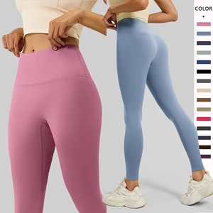 Seamless yoga leggings Leggings High-waisted Four-Way Stretch Breathable Gym Wear Women Sports Running Fitness Yoga Pants OEM