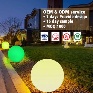 Custom OEM Lighting 20LM Colorful Outdoor Round Ball Decorative LED RGB Solar Pool Floating Light for Landscape Decoration