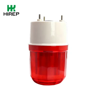 HIREP Outdoor Plastic IP65 Waterproof Alarm Red Light Strobe with Buzzer for Security and Fire Warning