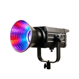 DENGWEI KK300R RGB Continuous Video Light 300W 2700-6500K Color Temperature 14,000 Lux 1m App Control Quiet Photographers