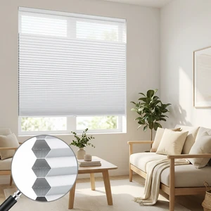 Motorized Honeycomb Blinds Smart Cellular Shades Tuya WiFi Zigbee Control 100% Blackout Window Blinds For Bedroom Office