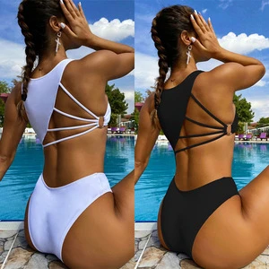 Cheap 2026 New Custom Summer Women Sexy Hollow Out Swimwear Swimming Suit One Piece Bikini Swimsuit