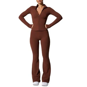 Yoga Fitness Blank Ladies Sport Custom Yga Set Crop Top Yoga Wear Legging Women 3 Piece Yoga Sets