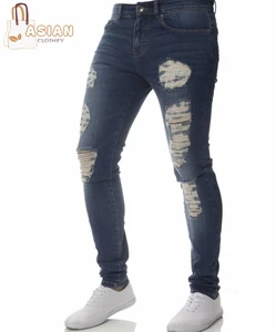 Men's Jeans Denim Pants Regular Fit Long Comfortable Solid Color Streetwear Embroidery Pockets Wholesale Custom Fashion Outdoor