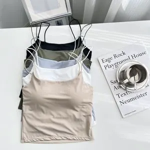 Summer Ice Silk Camisole Vest, One-piece Back - Enhancing Inner Wear, Versatile and Sexy Women's Underwear