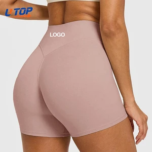 Yoga Gym Sports Fitness Short Breathable Leggings Women Wrinkle-Resistant High Waist Slimming Outdoor Riding Shorts