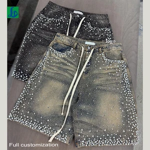 Premium Custom Vintage Wash Denim Jorts Men | 14oz Heavyweight Streetwear | Verified Manufacturer OEM