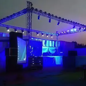 Adjustable Aluminum Truss System for Stage Lighting and Rigging Support